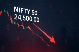 Markets Today: Nifty Under Pressure Amid Tariff Shock
